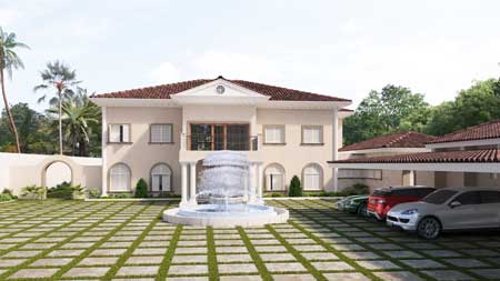 Private residence 3D in Ghana