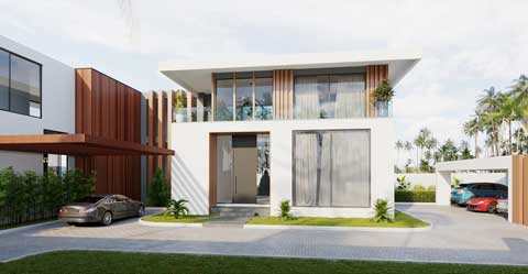 Private residence 3D in Ghana