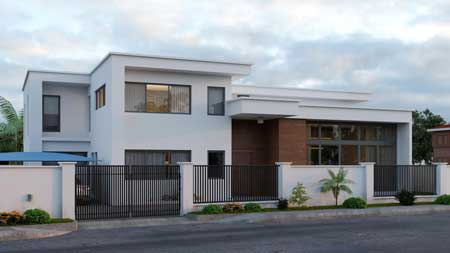 Private residence 3D in Ghana