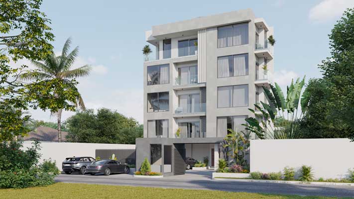 Apartments visualisation in Accra, Ghana