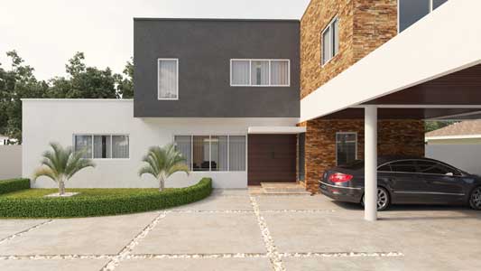 Private residence 3D in Ghana