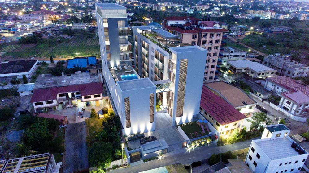 Multi-storey apartments visualisation in Accra, Ghana