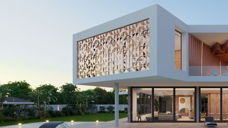 Private residence 3D in Ghana