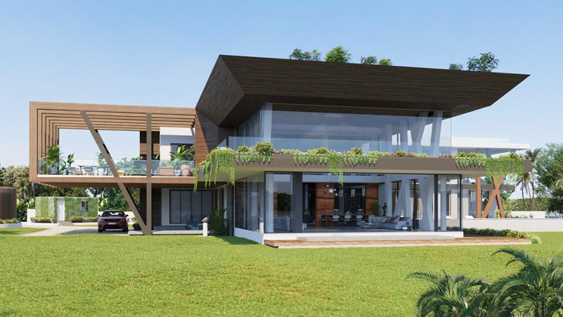 Private residence visaulisation in Ghana