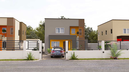 real estate enclave in Accra, Ghana